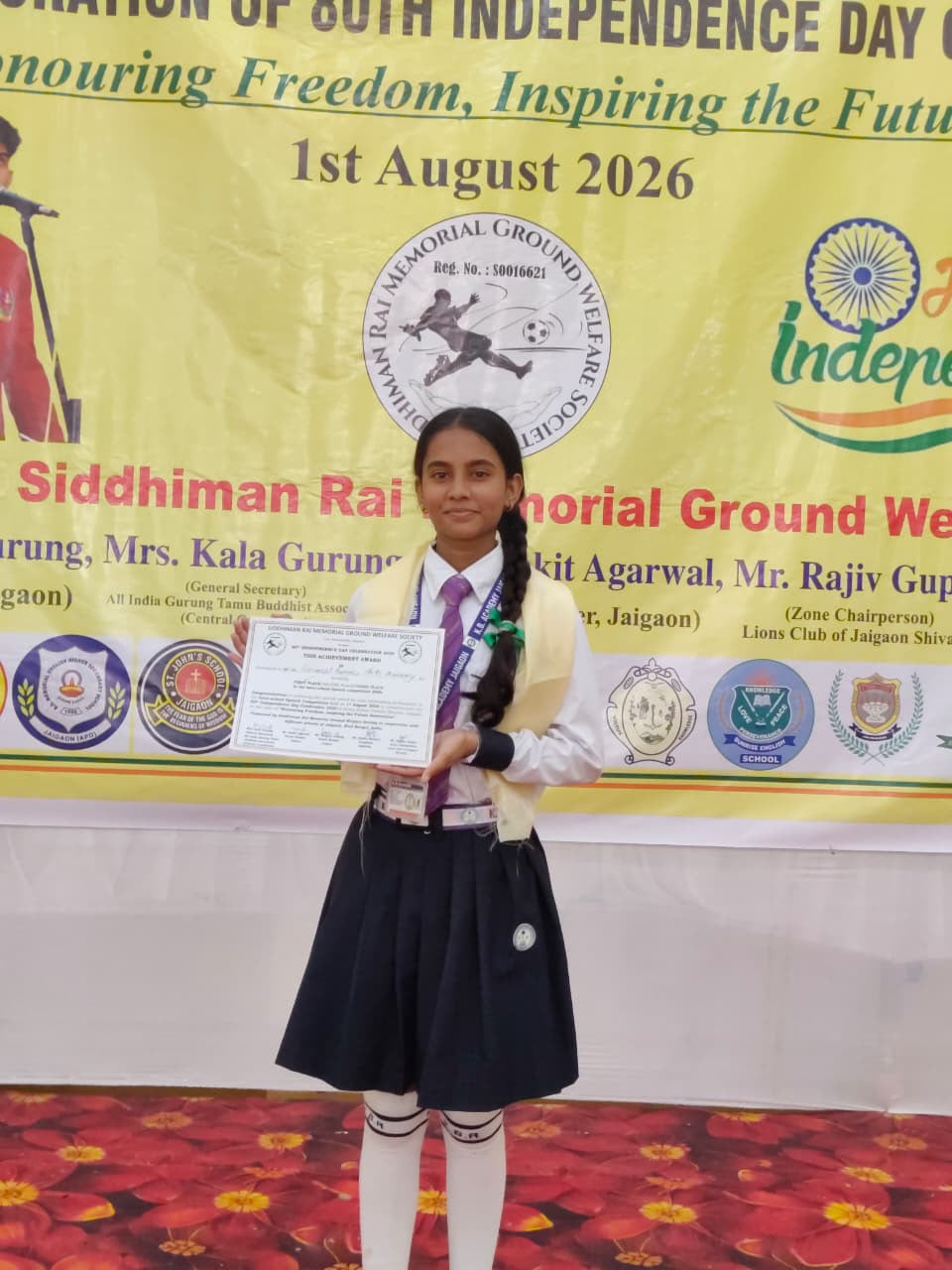 WINNER OF INTER-SCHOOL SPEECH COMPETITION 2026